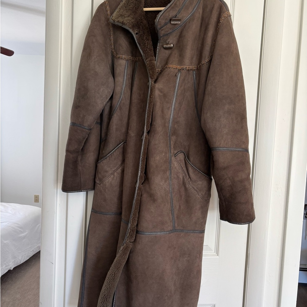 WILL BE GONE IN 2026!
 brown Shearling Coat